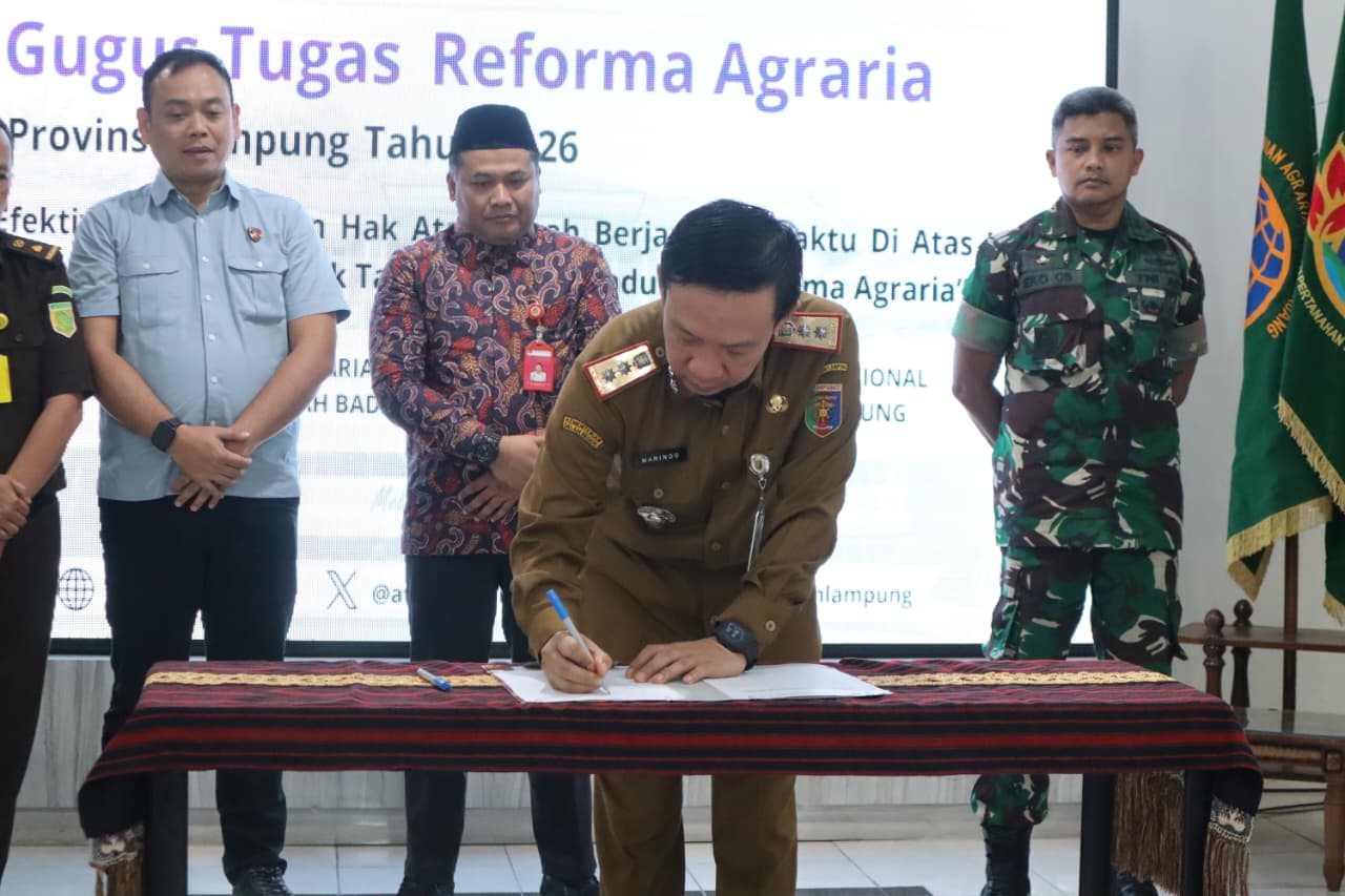 mbminvestigasi.com | Kolaborasi Multisektoral Diperkuat, Lampung Wujudkan Reforma Agraria untuk Kesejahteraan Rakyat