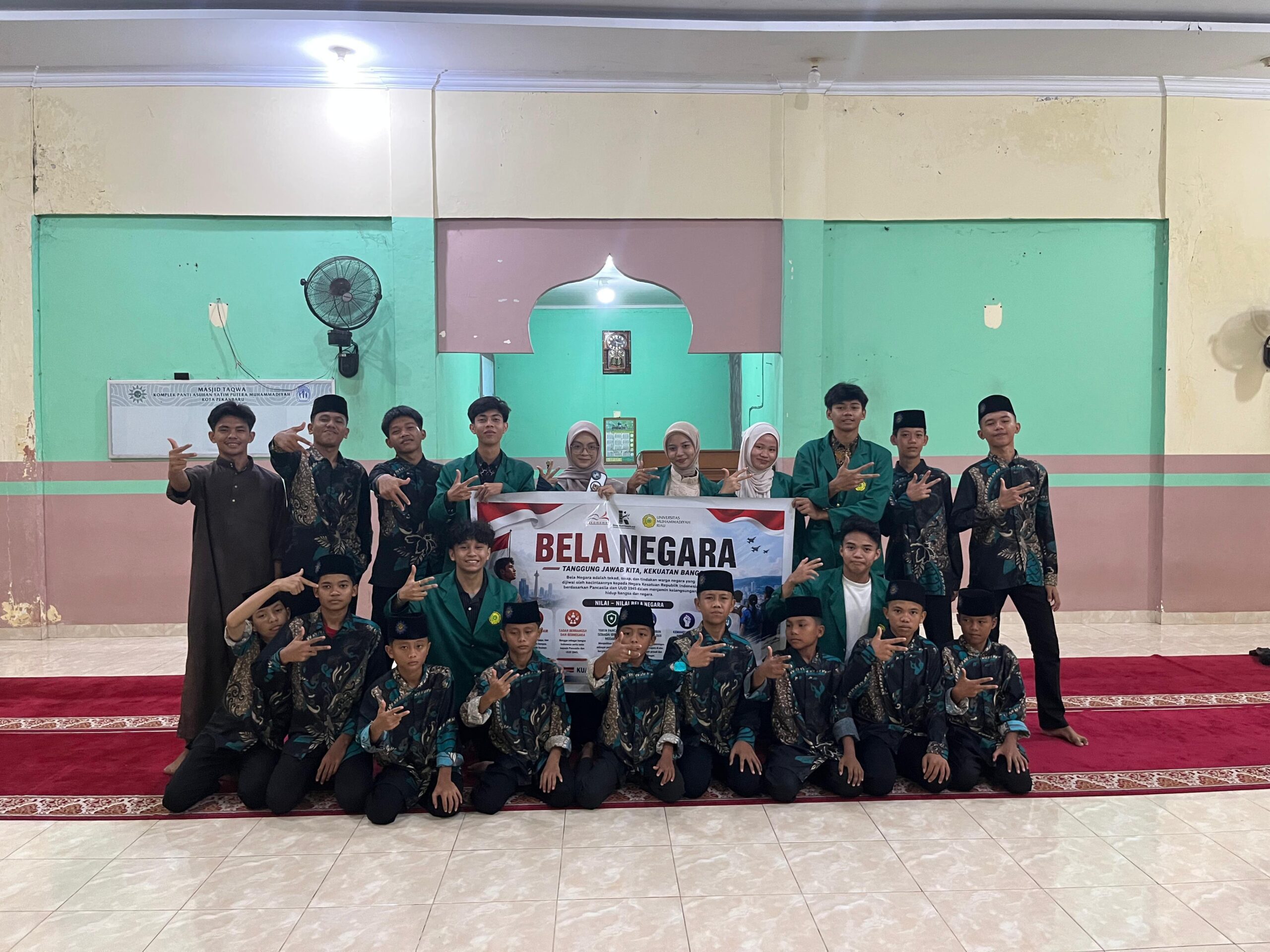 mbminvestigasi.com | Anak Indonesia Hebat, Mahasiswa UMRI Tanamkan Semangat Bela Negara ke Anak Panti Asuhan Putera Muhammadiyah