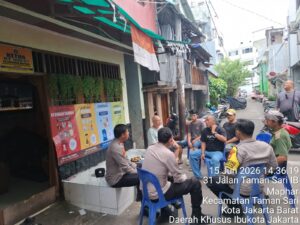 mbminvestigasi.com | Polsek Metro Tamansari Perkuat Sinergi Warga Lewat Program Jaga Jakarta+ Jayakarta On The Spot di Kelurahan Maphar