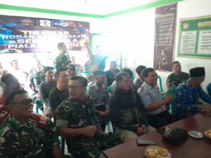 mbminvestigasi.com | Demam Piala Dunia Satukan TNI dan Warga, Koramil Jajaran Kodim Sragen Dipadati Penonton Nobar