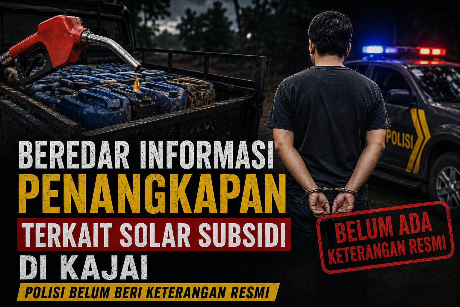mbminvestigasi.com | Beredar Informasi Penangkapan Terkait Solar Subsidi di Kajai, Polisi Belum Beri Keterangan Resmi