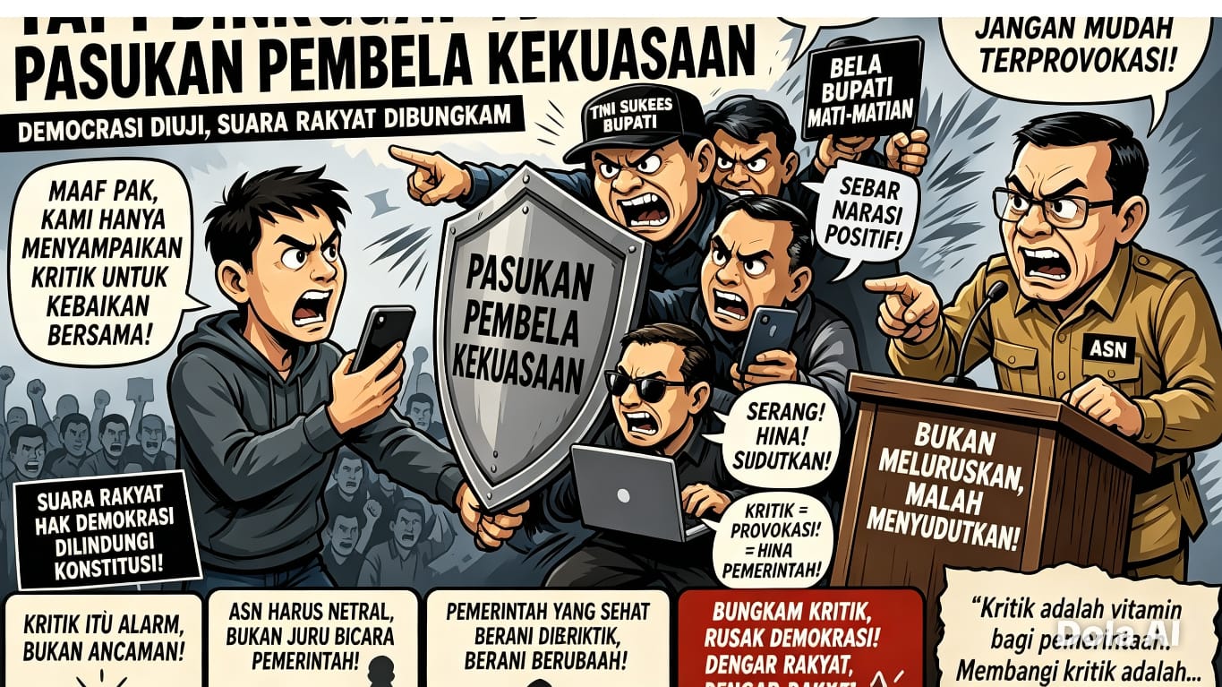 mbminvestigasi.com | Ketika Kritik Diburu, Demokrasi Dipertaruhkan: Siapa Takut Suara Rakyat.