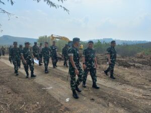 mbminvestigasi.com | Dandim Boyolali Dampingi Tim Satgas Wasbang Tinjau Pembangunan Yonif Teritorial Pertanian, Progres Terus Dikebut