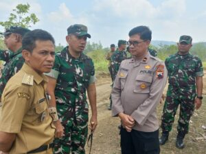 mbminvestigasi.com | Dandim Boyolali Dampingi Tim Satgas Wasbang Tinjau Pembangunan Yonif Teritorial Pertanian, Progres Terus Dikebut