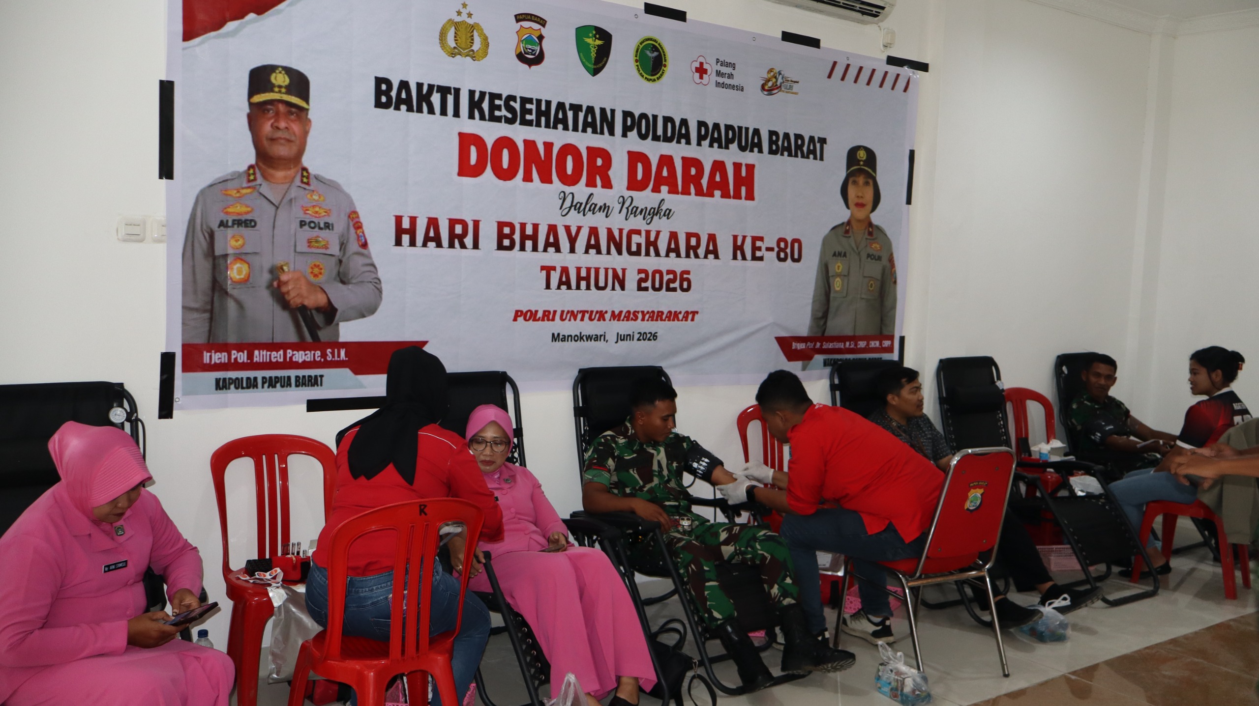 mbminvestigasi.com | HUT Bhayangkara ke-80: Kodam XVIII/Kasuari Perkokoh Sinergi TNI-Polri dalam Bakti Kesehatan untuk Rakyat