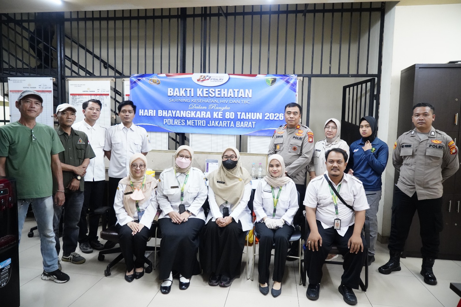 mbminvestigasi.com | Sambut Hari Bhayangkara ke-80, Polres Metro Jakbar Gelar Bakti Kesehatan Berupa Skrining Kesehatan Gratis bagi Warga Binaan
