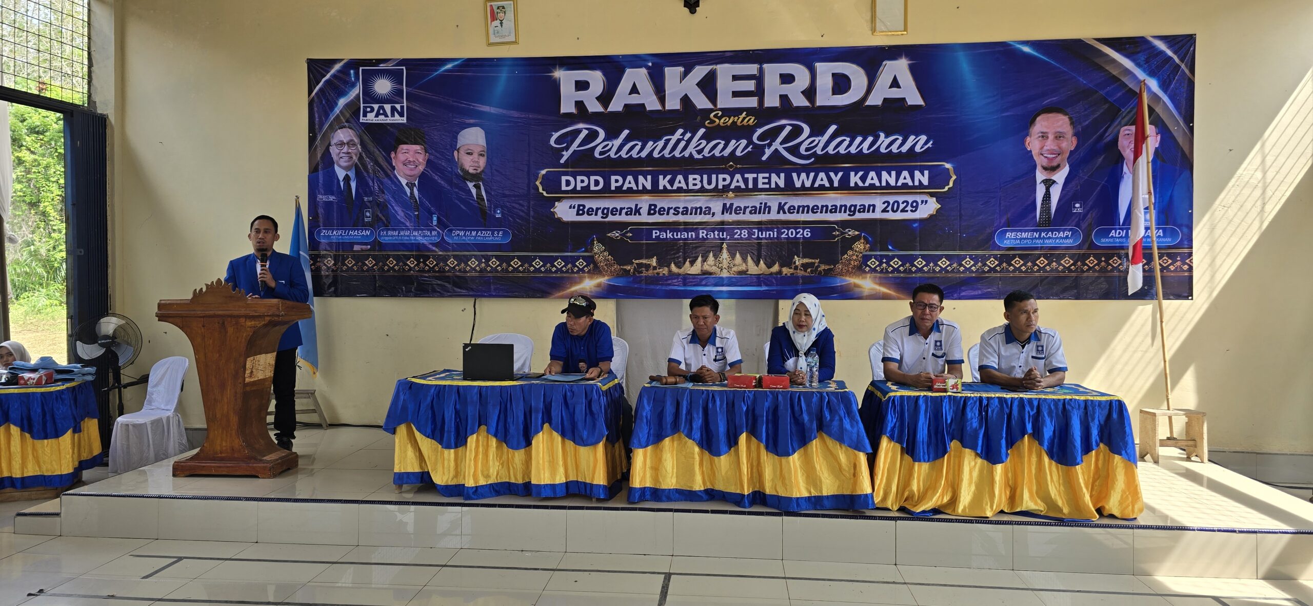 mbminvestigasi.com | 227 Pengurus Ranting PAN Way Kanan Sah Dilantik, Perkuat Struktur Hingga Akar Rumput
