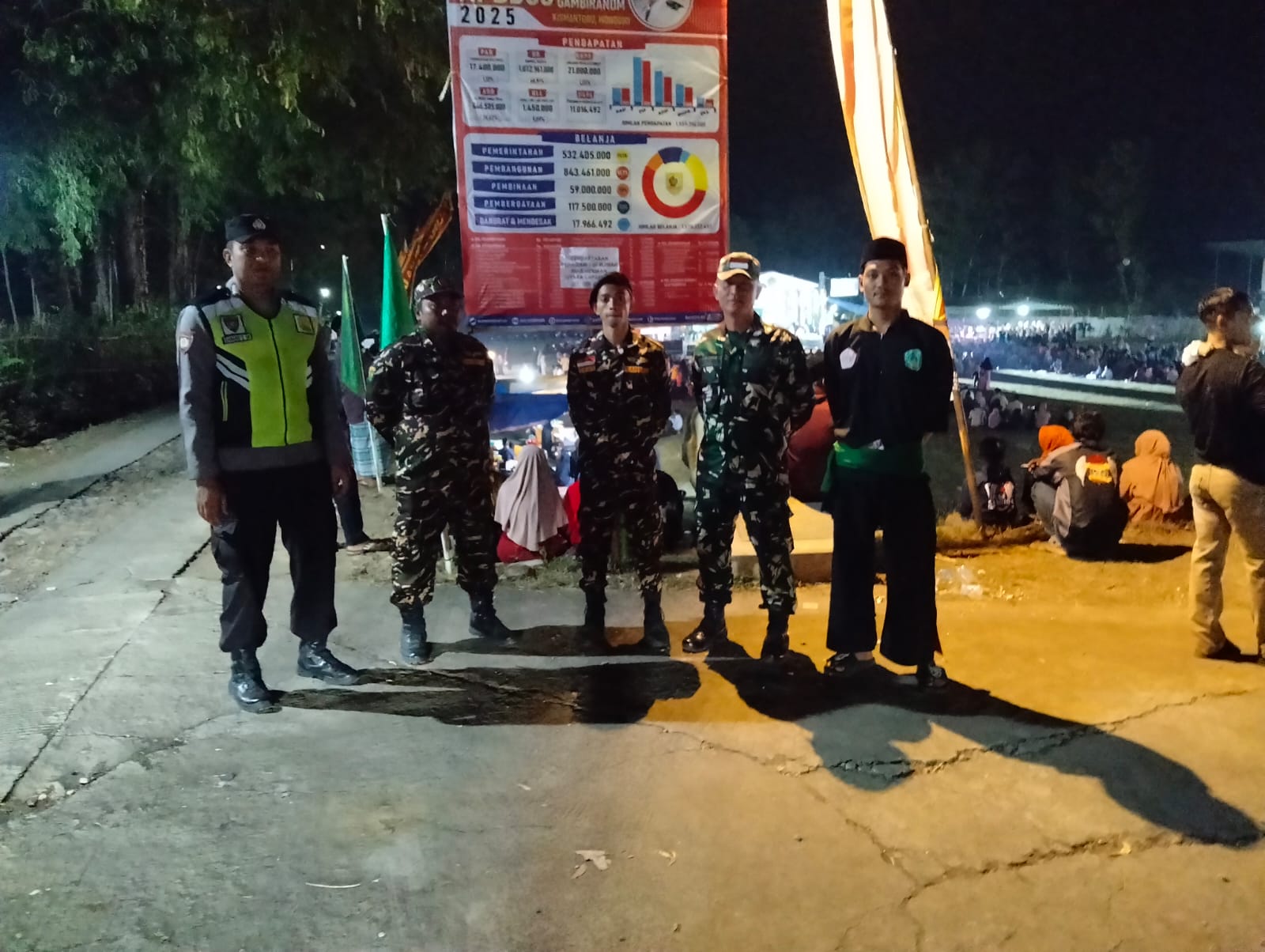 mbminvestigasi.com | Patroli di Kismantoro, TNI–Linmas–Banser Bersinergi Jaga Kondusivitas Wilayah