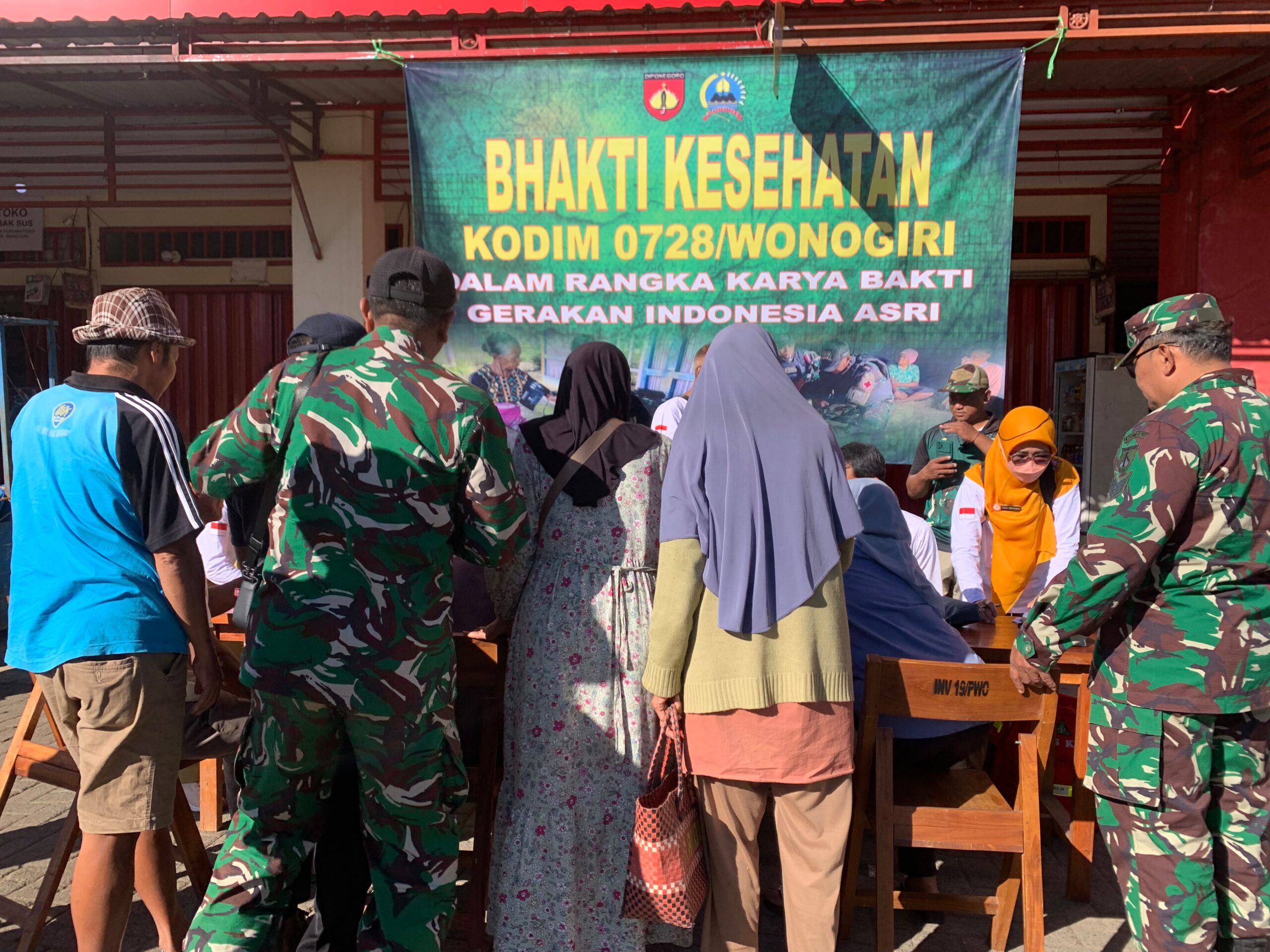 mbminvestigasi.com | Peduli Akan Kesehatan Warga, Kodim Wonogiri Gelar Bakti Kesehatan