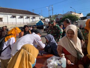mbminvestigasi.com | Peduli Akan Kesehatan Warga, Kodim Wonogiri Gelar Bakti Kesehatan