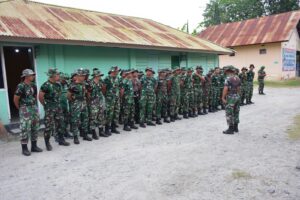 mbminvestigasi.com | Korem 132/Tadulako dan Warga Gotong Royong Bersihkan Gedung Juang Palu