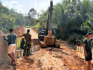 mbminvestigasi.com | Kodim 0211/Tapanuli Tengah Rampungkan Pembangunan Jembatan Aramco di Desa Sait Kalangan II
