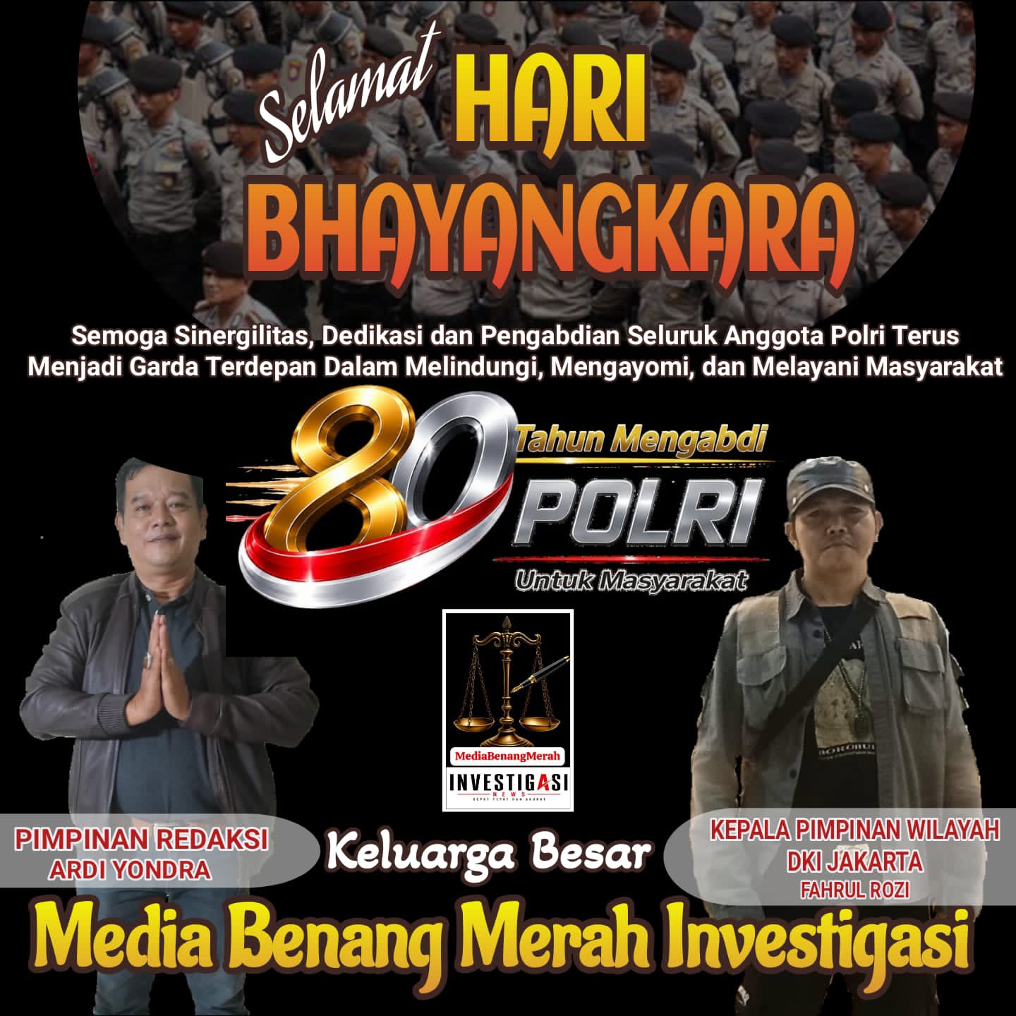 mbminvestigasi.com | Sinergilitas Media Benang Merah Investigasi Pada Ultah Bhayangkara Polri Semakin Humanis