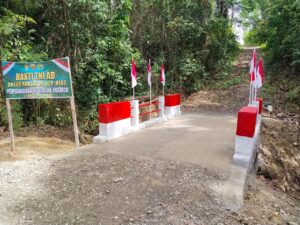 mbminvestigasi.com | Kodim 0213/Nias Rampungkan Pembangunan Jembatan Aramco di Desa Botombawo
