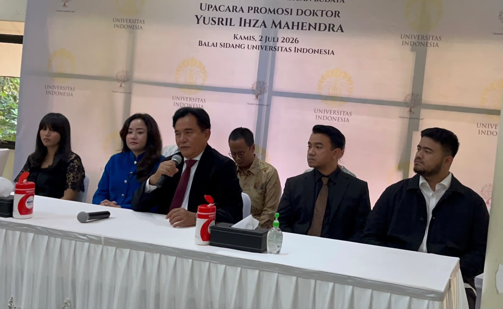 mbminvestigasi.com | Yusril Ihza Mahendra Raih Gelar Doktor Filsafat UI, Tekankan Etika Peradaban Jadi Fondasi Negara
