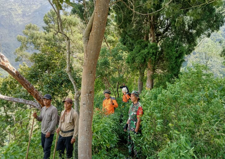 mbminvestigasi.com | Cegah Karhutla, Babinsa dan Tim Gabungan Sisir Titik Rawan di Lereng Merapi