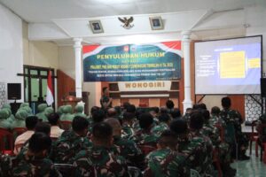 mbminvestigasi.com | Prajurit, PNS Dan Persit Kodim Wonogiri Terima Penyuluhan Hukum, Ini Tujuannya