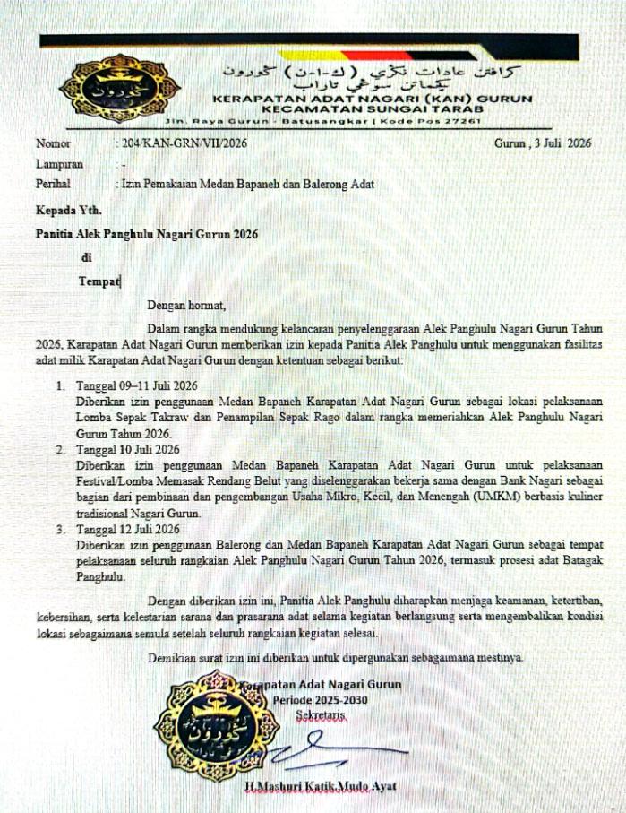 mbminvestigasi.com | Dukung Adat, Tolak Kelonggaran: Lapangan Medan Bapaneh Belum Diizinkan