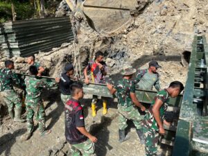 mbminvestigasi.com | Pembangunan Jembatan Modular 24 Meter di Nias Utara Rampung