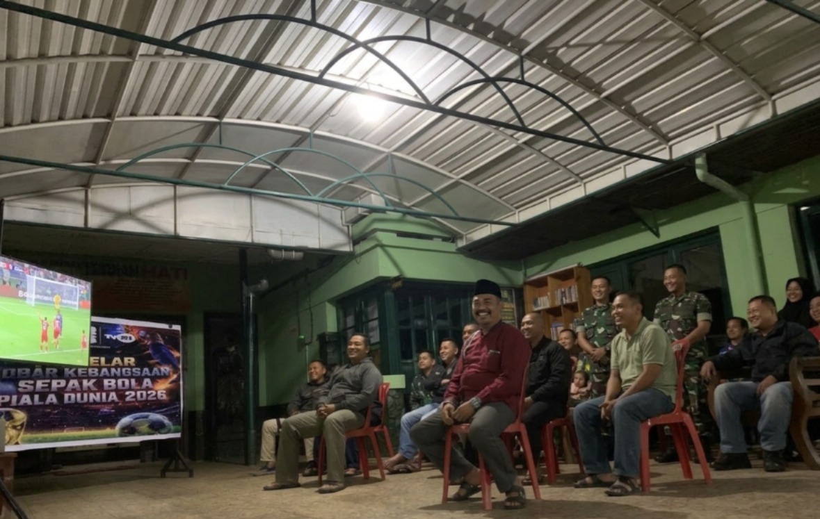 mbminvestigasi.com | Kodim Wonogiri Dan Jajaran Koramil Menggelar Nobar Kebangsaan Piala Dunia