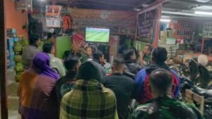 mbminvestigasi.com | Kodim Wonogiri Dan Jajaran Koramil Menggelar Nobar Kebangsaan Piala Dunia