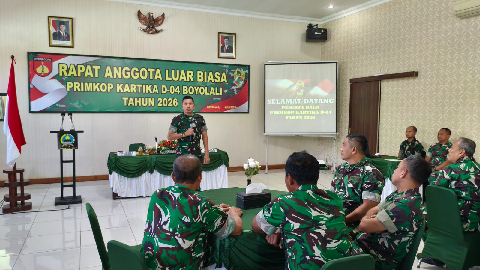 mbminvestigasi.com | Dandim Boyolali Pimpin RALB Primkop Kartika D-04, Letda Inf Tri Atmoko Terpilih sebagai Ketua Baru