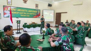 mbminvestigasi.com | Dandim Boyolali Pimpin RALB Primkop Kartika D-04, Letda Inf Tri Atmoko Terpilih sebagai Ketua Baru