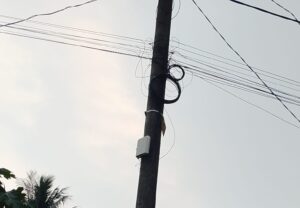 mbminvestigasi.com | Humas PLN Lampung: Pemasangan Kabel Serat OPTIK/WIFI di Tiang Listrik Tanpa Izin Ilegal, Berbahaya dan Terancam Sanksi Berat