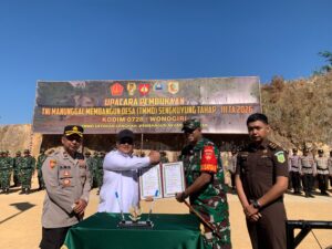 mbminvestigasi.com | Dengan Lantang Pasiter Kodim 0728/Wonogiri Bacakan Laporan Pelaksanaan TMMD Sengkuyung Tahap III 2026