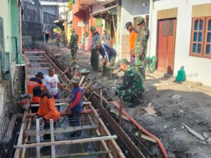 mbminvestigasi.com | Hari Ke-6 TMMD Sengkuyung Tahap III TA. 2026 Kodim 0735 Surakarta, Terus di Kebut dengan merakit dan Pasang Begesteng Serta Buang Tanah