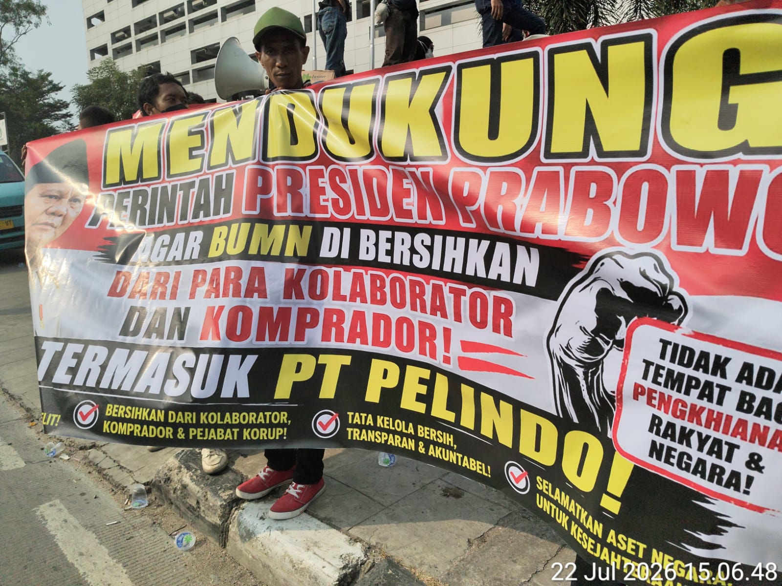 mbminvestigasi.com | GERAK BUMN Gelar Aksi di Pelindo Tower, Desak Evaluasi Pimpinan dan Tata Kelola Perusahaan