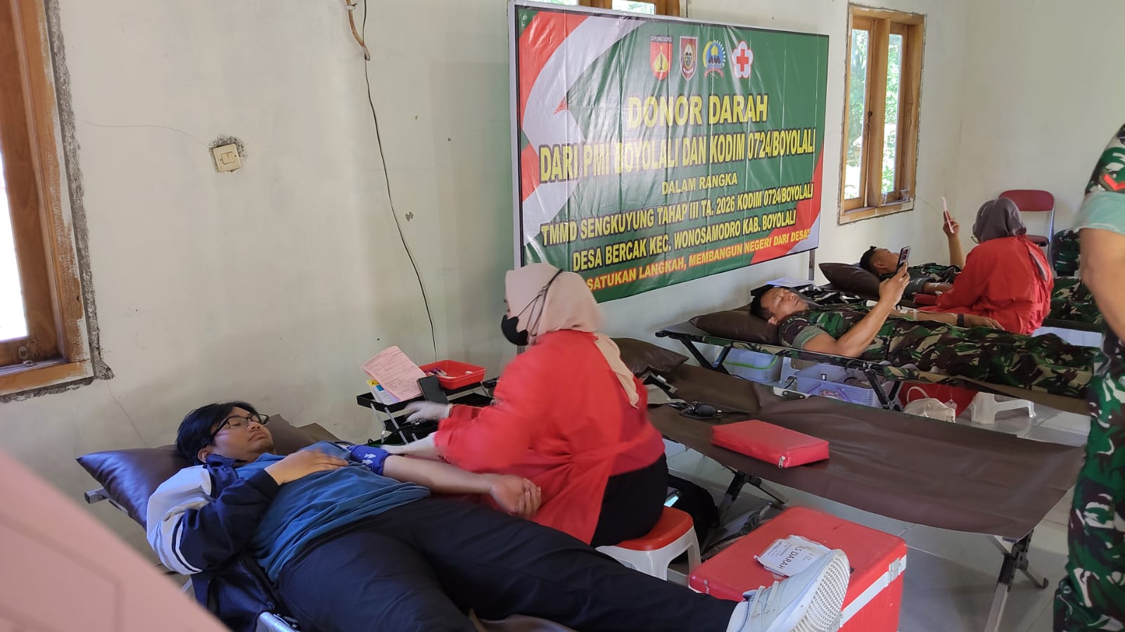 mbminvestigasi.com | Setetes Darah untuk Sesama, TMMD Sengkuyung Boyolali Berhasil Himpun 30 Kantong Darah