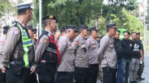 mbminvestigasi.com | Polres Metro Jakarta Barat Gelar Apel Pengamanan Pelantikan DPC PKB Seluruh Indonesia di Kawasan Kota Tua