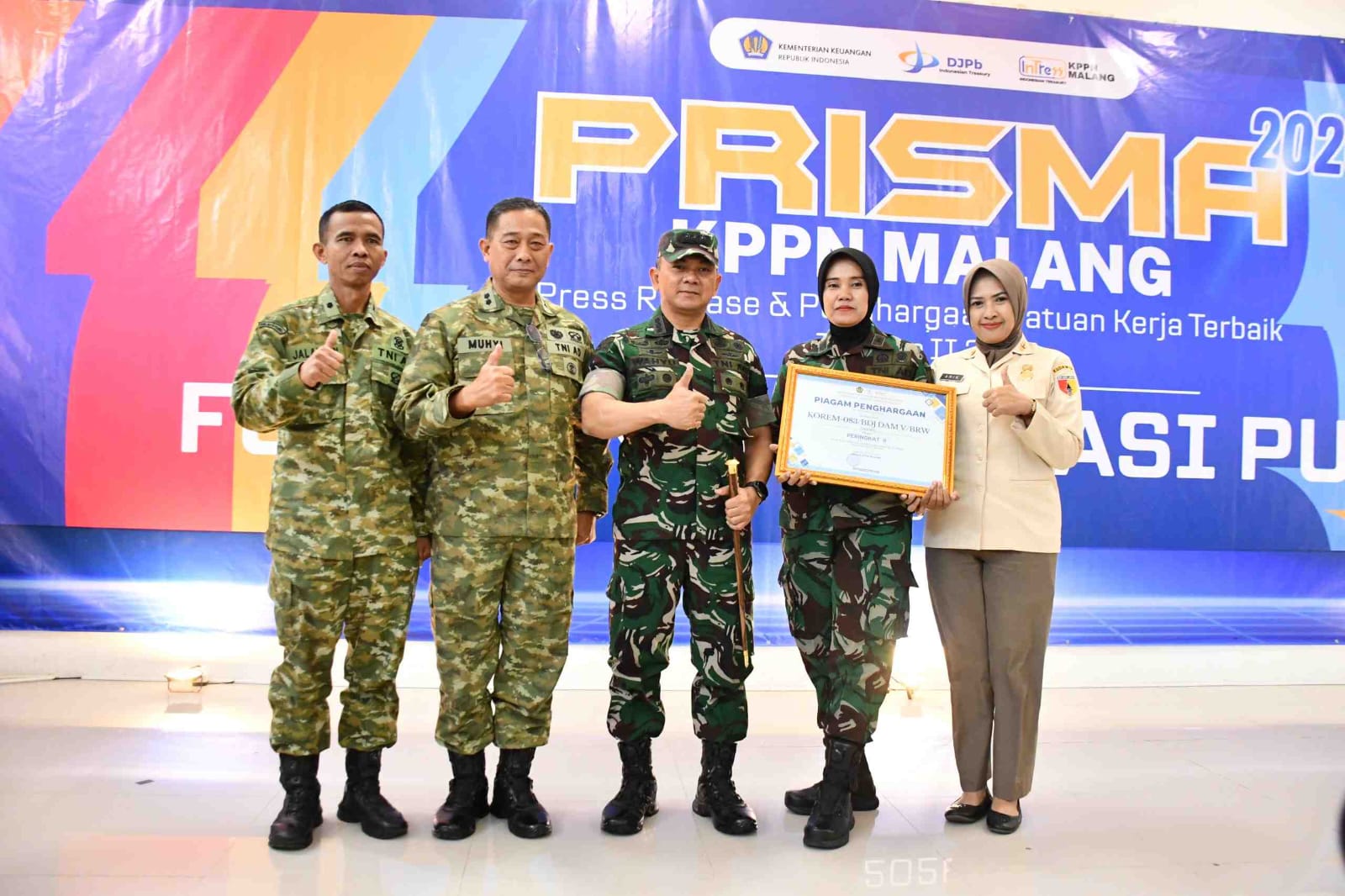 mbminvestigasi.com | Korem 083/Baladhika Jaya Raih Penghargaan Satker Terbaik, Bukti Pengelolaan APBN yang Transparan dan Akuntabel