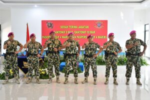 mbminvestigasi.com | Danbrigif 4 Mar/BS Pimpin Sertijab Empat Jabatan Strategis di Lingkungan Brigif 4 Mar/BS