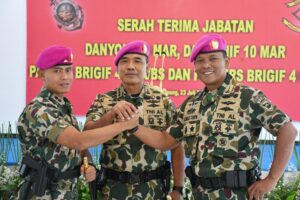 mbminvestigasi.com | Danbrigif 4 Mar/BS Pimpin Sertijab Empat Jabatan Strategis di Lingkungan Brigif 4 Mar/BS