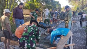 mbminvestigasi.com | Kodim 0809/Kediri Bangun Jembatan Perintis Garuda Merah Putih, Wujud Nyata Bhakti TNI Perkuat Akses dan Ekonomi Warga