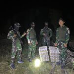 mbminvestigasi.com | Satgas Pamtas RI-Malaysia Yonarmed 19/Bogani Gagalkan Dugaan Penyelundupan 200 Ekor Burung Kacer di Perbatasan