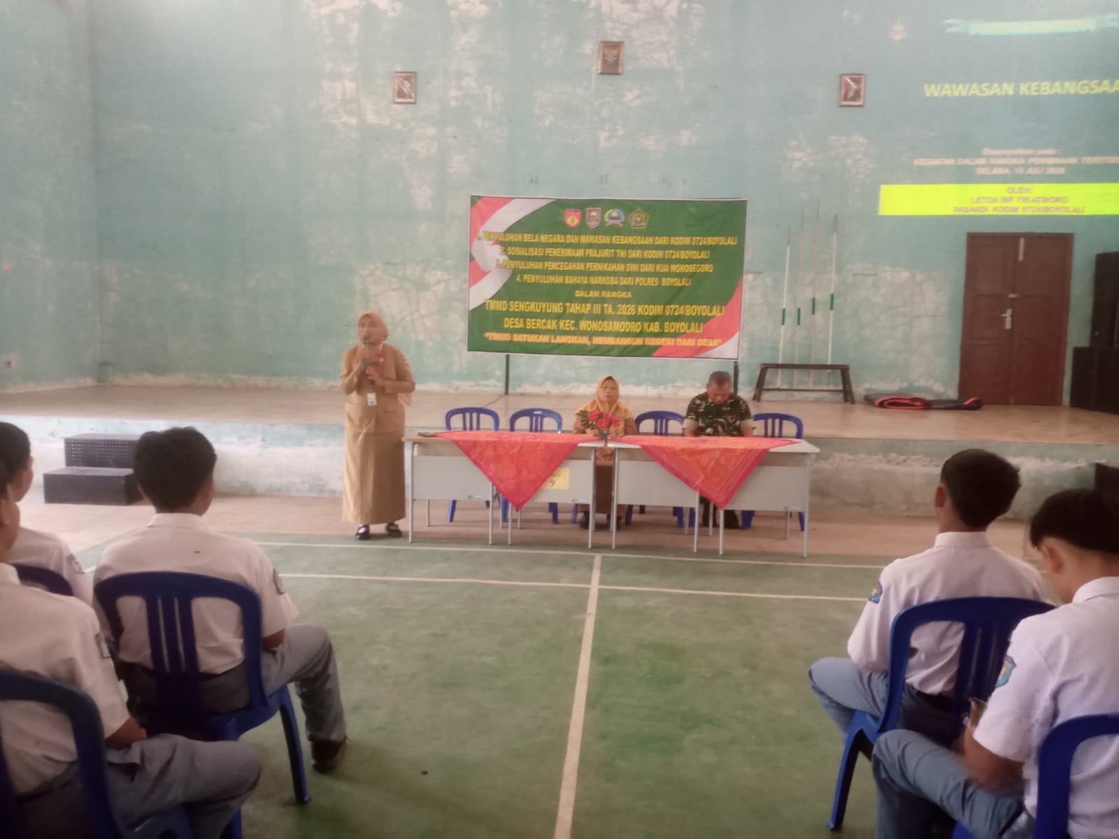mbminvestigasi.com | TMMD Kodim Boyolali Ajak Pelajar Raih Cita-cita Menjadi Prajurit TNI AD