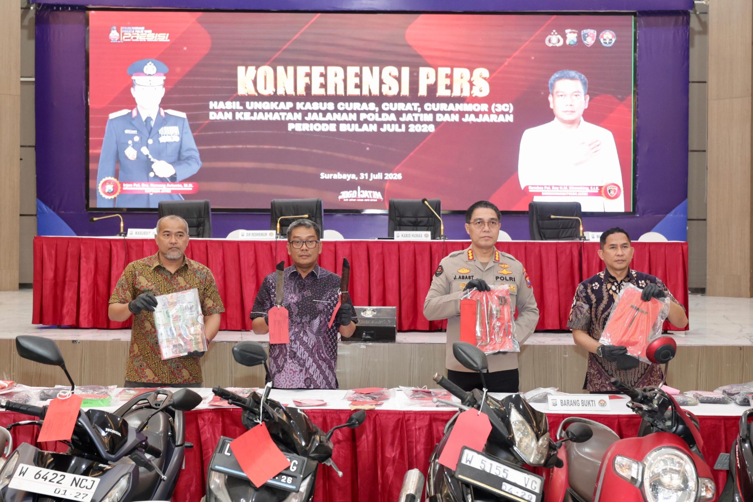 mbminvestigasi.com | Polda Jatim Ungkap 178 Kasus 3C, Amankan 206 Tersangka Selama Juli 2026 mbminvestigasi.com | Polda Jatim Ungkap 178 Kasus 3C, Amankan 206 Tersangka Selama Juli 2026