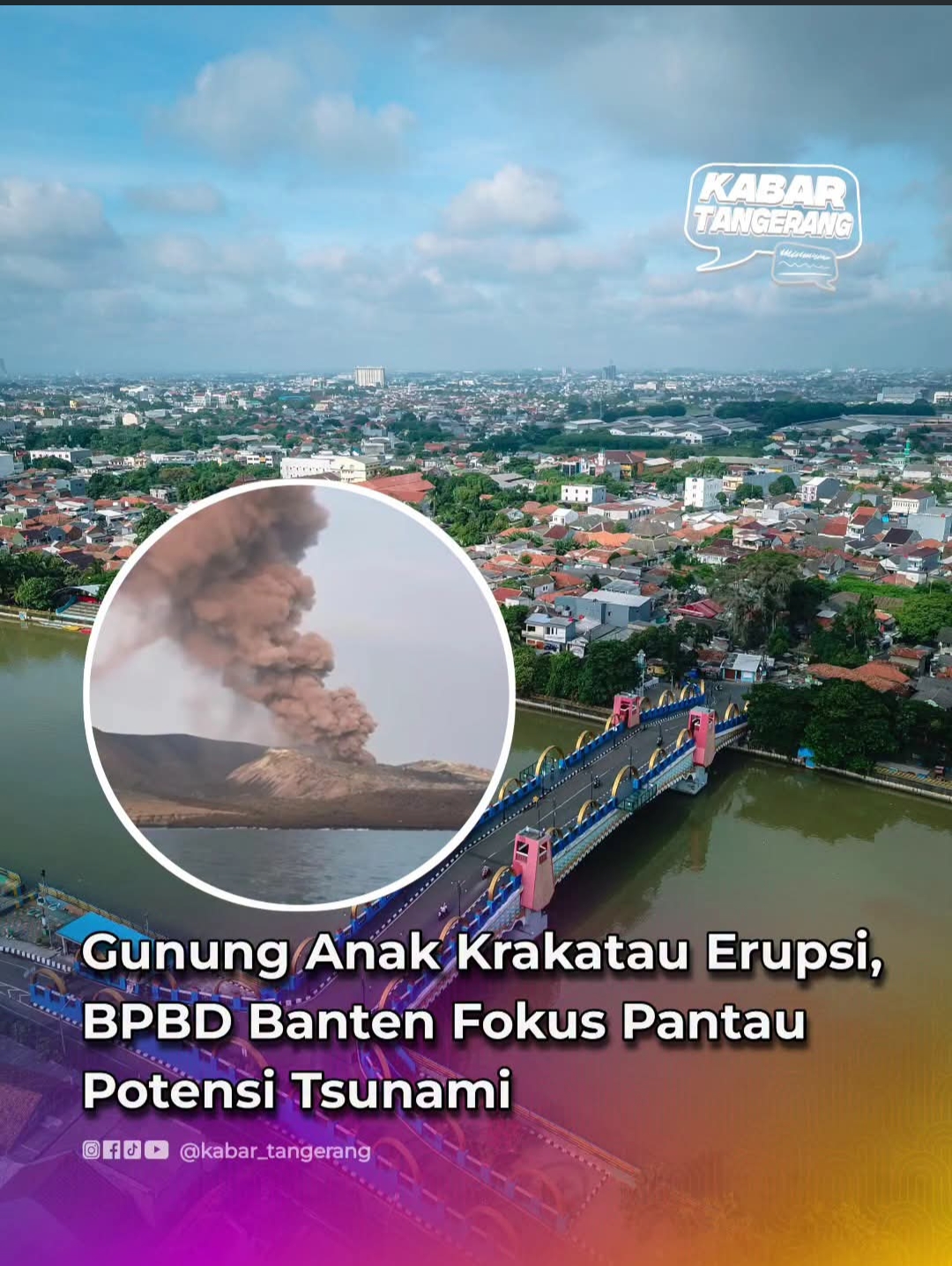 mbminvestigasi.com | Gunung Anak Krakatau di Selat Sunda saat ini Berstatus Level IV (Awas)