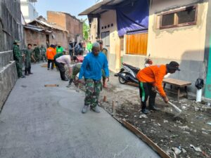 mbminvestigasi.com | Pesan Tegas Danramil 03 Serengan, Kepada Satgas TMMD, Ormas & Warga Masyarakat, Target Sasaran Fisik & Non fisik Harus Tuntas Tepat Waktu