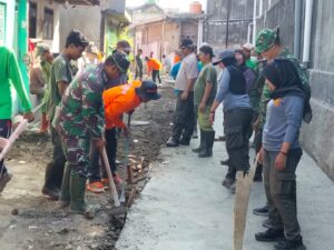 mbminvestigasi.com | Pesan Tegas Danramil 03 Serengan, Kepada Satgas TMMD, Ormas & Warga Masyarakat, Target Sasaran Fisik & Non fisik Harus Tuntas Tepat Waktu