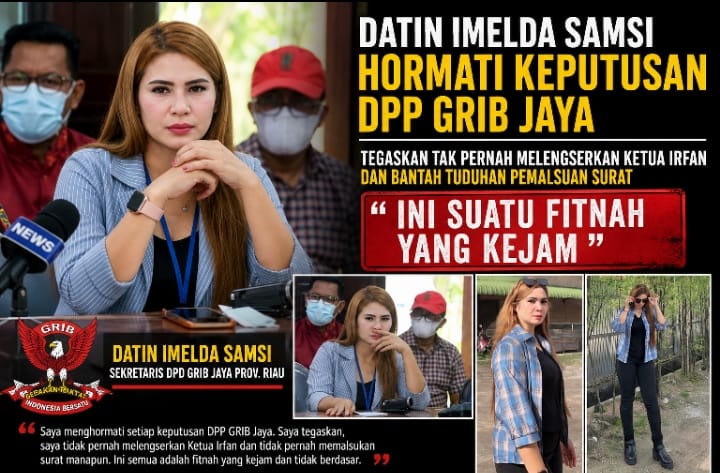 mbminvestigasi.com | Di Tengah Kontroversi GRIB Jaya Riau, Datin Imelda Samsi Pilih Hormati Keputusan DPP dan Menepis Tuduhan mbminvestigasi.com | Di Tengah Kontroversi GRIB Jaya Riau, Datin Imelda Samsi Pilih Hormati Keputusan DPP dan Menepis Tuduhan