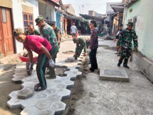 mbminvestigasi.com | Hari Ini Sasaran TMMD Sengkuyung Tahap III TA 2026 Pavingisasi Jalan Sepanjang 97 Meter, Lebar 4,5 Meter Mulai di Garap
