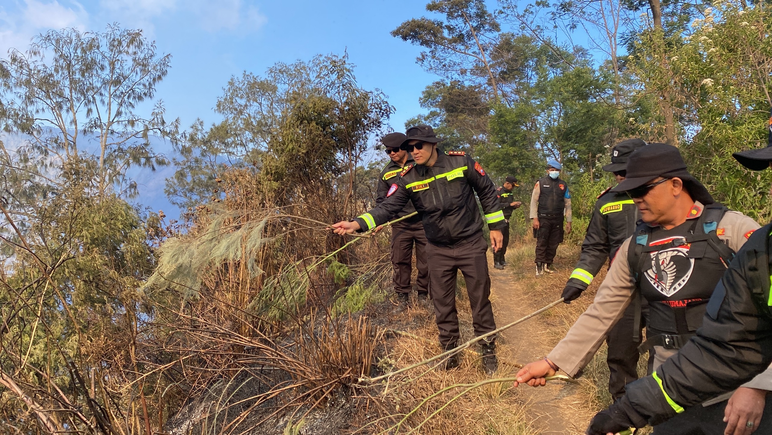 mbminvestigasi.com | Polres Lumajang Buat Fire Break Darurat Antisipasi Karhutla TNBTS Meluas mbminvestigasi.com | Polres Lumajang Buat Fire Break Darurat Antisipasi Karhutla TNBTS Meluas