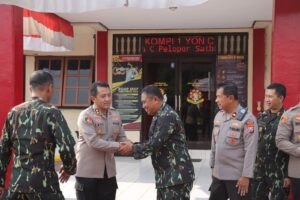 mbminvestigasi.com | Kapolres Kediri Kunjungi Brimob Kompi 1 C, Perkuat Koordinasi Hadapi Dinamika Kamtibmas