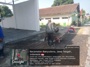 mbminvestigasi.com | KDKMP Jembungan Terus Dikebut, Pengecoran Lantai Masuk Tahap Pengecoran Lantai.