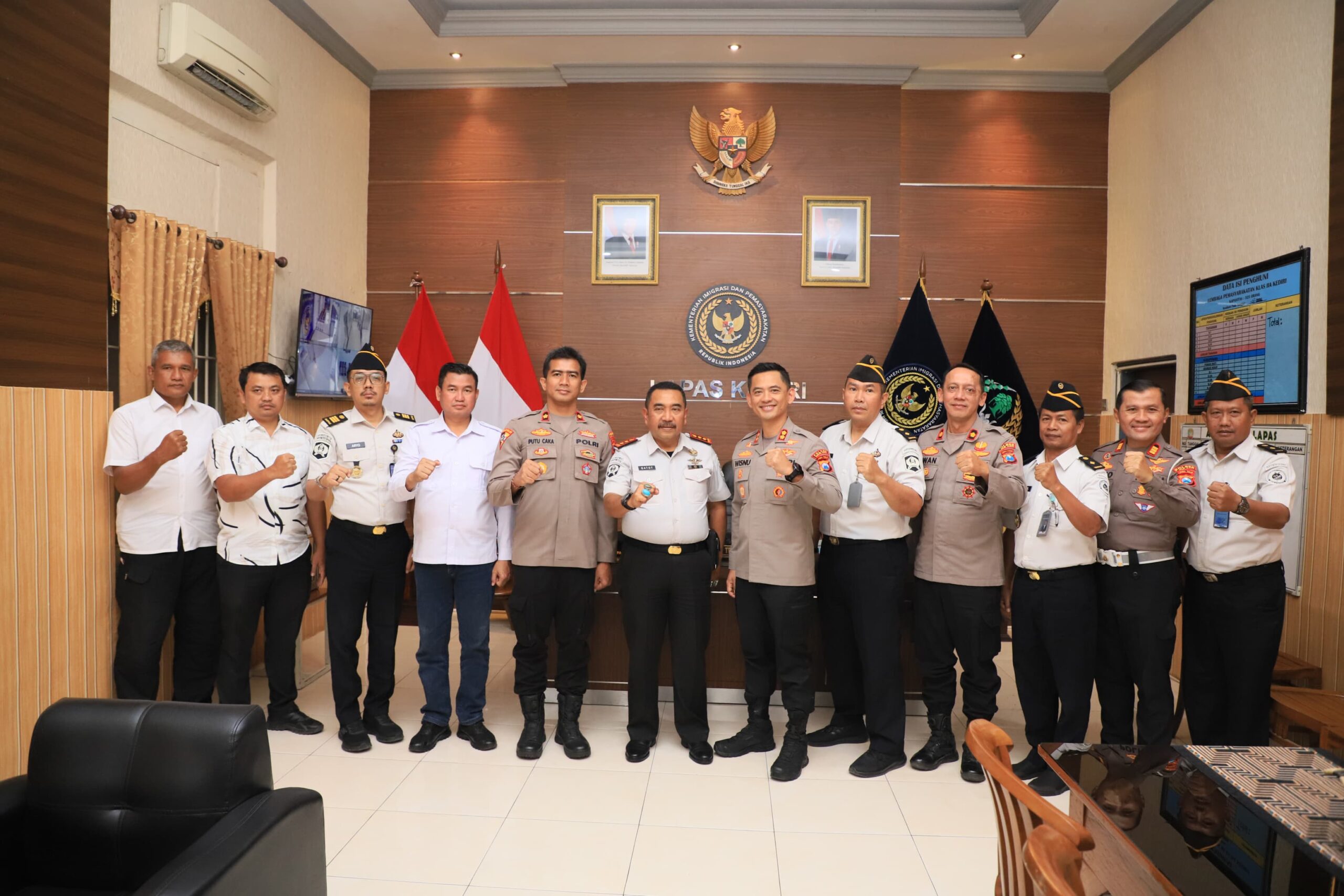 Mbminvestigasi.com | Kapolres Kediri Kota Perkuat Sinergi dengan Lapas Kediri, Bahas Keamanan dan Pengawasan Warga Binaan