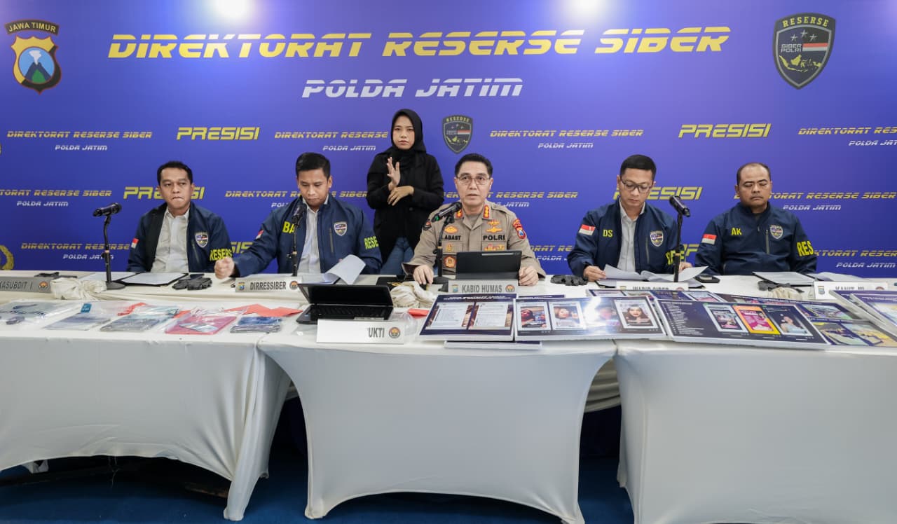 Mbminvestigasi.com | Polda Jatim Bongkar Arisan Online Fiktif Transaksi Capai Rp.71 Miliar
